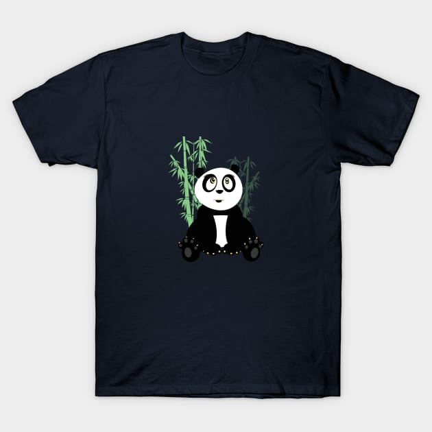 Panda Girl - Green T-Shirt by adamzworld